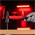 Молоток слесарный optimal, 400 г, фибергласовая обрезиненная рукоятка, квадратный боек Matrix 15486