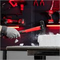 Молоток слесарный optimal, 800 г, фибергласовая обрезиненная рукоятка, квадратный боек Matrix 15487