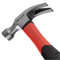 Молоток-гвоздодер optimal, 450 г, фибергласовая обрезиненная рукоятка Matrix 15498