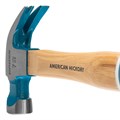 Молоток-гвоздодер, 200 г, угол 45, магнит, обрезиненная рукоятка American hickory GROSS 15501