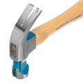 Молоток-гвоздодер, 200 г, угол 45, магнит, обрезиненная рукоятка American hickory GROSS 15501
