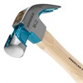 Молоток-гвоздодер, 450 г, угол 45, магнит, обрезиненная рукоятка American hickory GROSS 15502