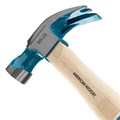 Молоток-гвоздодер, 450 г, угол 45, магнит, обрезиненная рукоятка American hickory GROSS 15502