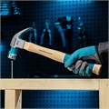 Молоток-гвоздодер, 450 г, угол 45, магнит, обрезиненная рукоятка American hickory GROSS 15502