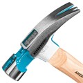 Молоток-гвоздодер, 280 г, угол 75, магнит, обрезиненная рукоятка American hickory GROSS 15503