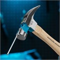 Молоток-гвоздодер, 280 г, угол 75, магнит, обрезиненная рукоятка American hickory GROSS 15503