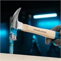 Молоток-гвоздодер, 280 г, угол 75, магнит, обрезиненная рукоятка American hickory GROSS 15503