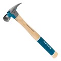 Молоток-гвоздодер, 450 г, угол 75, магнит, обрезиненная рукоятка American hickory GROSS 15504