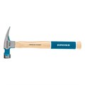 Молоток-гвоздодер, 450 г, угол 75, магнит, обрезиненная рукоятка American hickory GROSS 15504