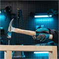 Молоток-гвоздодер, 450 г, угол 75, магнит, обрезиненная рукоятка American hickory GROSS 15504