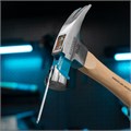 Молоток-гвоздодер, 450 г, угол 75, магнит, обрезиненная рукоятка American hickory GROSS 15504