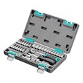Набор инструментов, 1/4", CrV, пластиковый кейс 29 предметов Stels 15528