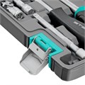 Набор инструментов, 1/4", CrV, пластиковый кейс 57 предметов Stels 15529