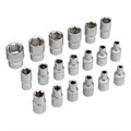 Набор инструментов, 1/4", CrV, пластиковый кейс 57 предметов Stels 15529