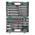 Набор инструментов, 1/2", CrV, пластиковый кейс 31 предмет Stels 15530