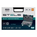 Набор инструментов, 1/2", CrV, пластиковый кейс 60 предметов Stels 15531