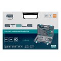 Набор инструментов, 1/2", 1/4", CrV, пластиковый кейс 76 предметов Stels 15532