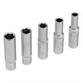 Набор инструментов, 1/2", 1/4", CrV, пластиковый кейс 76 предметов Stels 15532