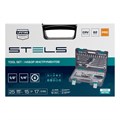 Набор инструментов, 1/2", 1/4", CrV, пластиковый кейс 82 предмета Stels 15533