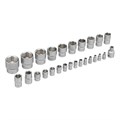 Набор инструментов, 1/2", 1/4", CrV, пластиковый кейс 82 предмета Stels 15533
