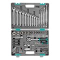 Набор инструментов, 1/2", 1/4", CrV, пластиковый кейс 88 предметов Stels 15534