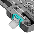 Набор инструментов, 1/2", 1/4", CrV, пластиковый кейс 88 предметов Stels 15534
