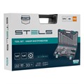 Набор инструментов, 1/2", 1/4", CrV, пластиковый кейс 88 предметов Stels 15534