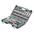 Набор инструментов, 1/2", 1/4", CrV, пластиковый кейс 94 предмета Stels 15535