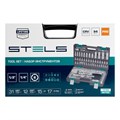 Набор инструментов, 1/2", 1/4", CrV, пластиковый кейс 94 предмета Stels 15535