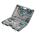 Набор инструментов, 1/2",3/8", 1/4", CrV, пластиковый кейс 142 предмета Stels 15537