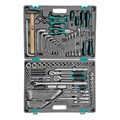 Набор инструментов, 1/2",3/8", 1/4", CrV, пластиковый кейс 142 предмета Stels 15537