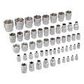 Набор инструментов, 1/2",3/8", 1/4", CrV, пластиковый кейс 142 предмета Stels 15537