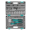 Набор инструментов, 1/4", 3/8", 1/2", Cr-V, S2, усиленный кейс, 151 предмет Stels 15541