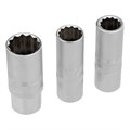 Набор инструментов, 1/4", 3/8", 1/2", Cr-V, S2, усиленный кейс, 151 предмет Stels 15541