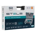 Набор инструментов, 1/4", 3/8", 1/2", Cr-V, S2, усиленный кейс, 151 предмет Stels 15541