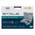 Набор инструментов, 1/4", 3/8", 1/2", Cr-V, S2, усиленный кейс, 216 предметов Stels 15542