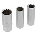 Набор инструментов, 1/4", 3/8", 1/2", Cr-V, S2, усиленный кейс, 216 предметов Stels 15542