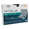 Набор инструментов, 1/4", 3/8", 1/2", Cr-V, S2, усиленный кейс, 216 предметов Stels 15542