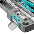 Набор инструментов 1/2", 1/4", CrV, 12 гранные головки, пластиковый кейс, 82 предмета Stels 15544