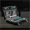 Набор инструментов 1/2", 1/4", CrV, 12 гранные головки, пластиковый кейс, 82 предмета Stels 15544