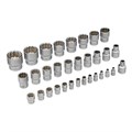 Набор инструментов 1/2", 1/4", CrV, 12 гранные головки, пластиковый кейс, 94 предмета Stels 15545
