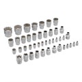 Набор инструментов 1/2", 1/4", CrV, 12 гранные головки, пластиковый кейс, 109 предмета Stels 15546