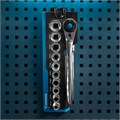 Набор торцевых головок, трещотка 120 зубьев, 1/2", CrV, 12 предметов Gross 15554