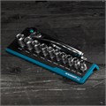 Набор торцевых головок, трещотка 120 зубьев, 3/8", CrV, 12 предметов Gross 15555