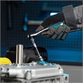 Набор торцевых головок, трещотка 120 зубьев, 1/4", CrV, 12 предметов Gross 15556