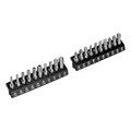 Набор торцевых головок, трещотка 120 зубьев, 1/4", CrV, 36 предметов Gross 15557
