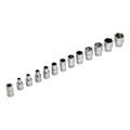 Набор торцевых головок, трещотка 120 зубьев, 1/4", CrV, 36 предметов Gross 15557