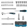 Набор инструментов, 1/4", CrV, 120 зубьев, 42 предмета Gross 15560