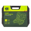 Набор инструментов 76 предметов CrV, 1/2", 1/4" Сибртех 15570