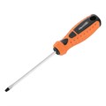 Отвертка "Point", SL4 х 100 мм, CS, двухкомпонентная рукоятка Sparta 15778